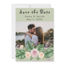 Moderne Monstera Leaf Blumenzage