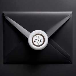 Moderne Motorradfahrer Hochzeit Runder Aufkleber