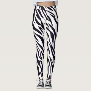 Moderne Mountain-Zebra-Print-Leggings Leggings