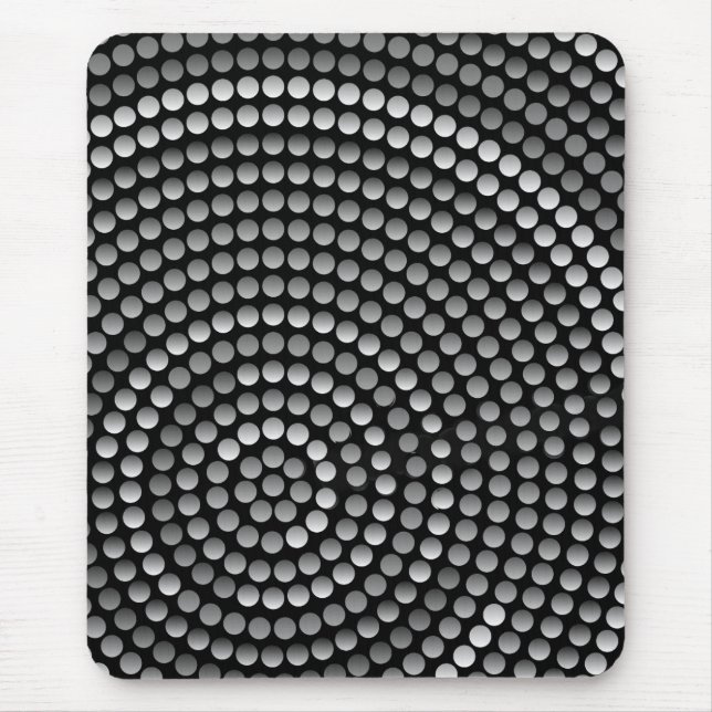 Moderne Mousepad, schwarz, grau, abstrakt Mousepad (Vorne)