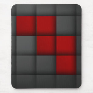 Moderne Mousepad, schwarz, rot, abstrakt, geometri Mousepad