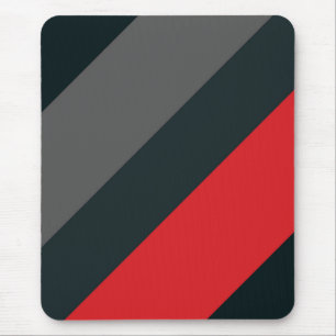 Moderne Mousepad, schwarz, rot, grau, abstrakt Mousepad