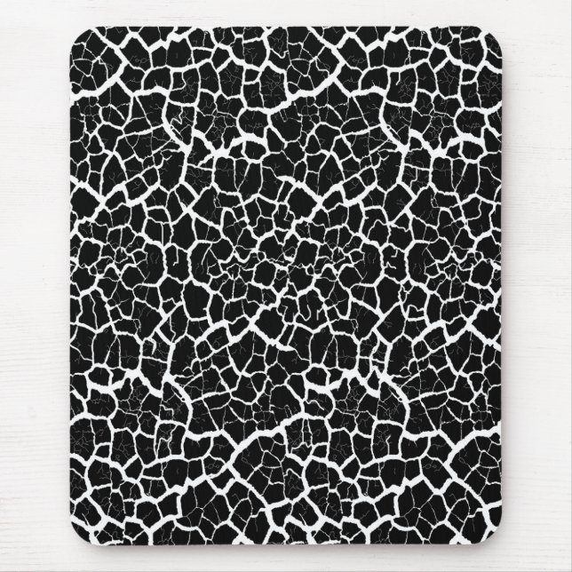 Moderne Mousepad, schwarz, weiß, abstrakt, Wunder Mousepad (Vorne)