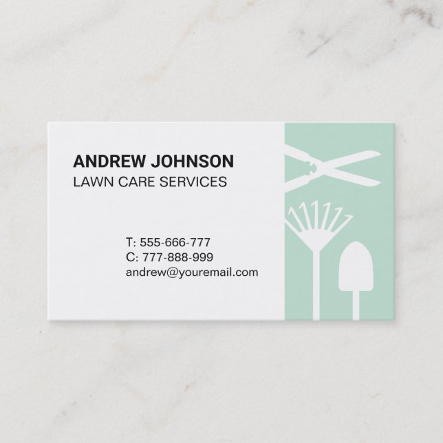 Moderne Moving Tools - Pflegekarte Visitenkarte (Vorderseite)