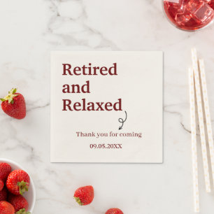 Moderne, müde und entspannte Pension Funny Custom Serviette