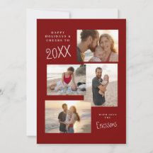 Moderne Multi-Foto Collage Card