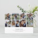 Moderne Multi-Foto Collage Hochzeit Dankeskarte (Stehend Vorderseite)