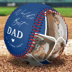 Moderne Multi-Foto Collage Weltbesten Vater Baseball