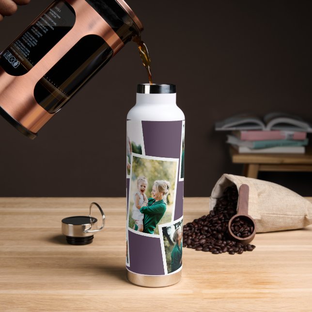 Moderne Multifamilie lila, einfache Foto Trinkflasche (Kaffee)