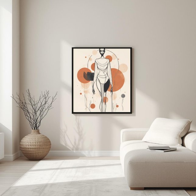Moderne Muse – Abstrakte feminine Geometrie X Poster (Von Creator hochgeladen)
