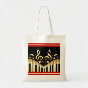 Moderne Musical Gold und Black Keyboard Tragetasche