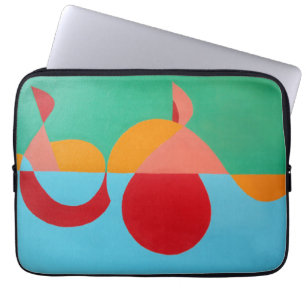 Moderne Musik Kunst Violinschlüssel Laptop-Hülle Laptopschutzhülle
