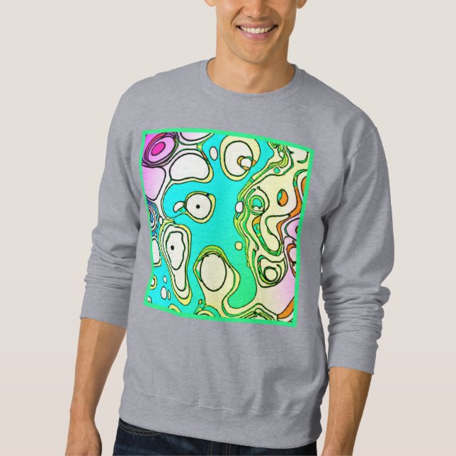 Moderne Muster Art Design Sweatshirt (Vorderseite)