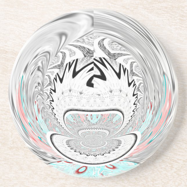 Moderne Muster der urbanen Flora Untersetzer (Vorne)