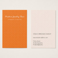 Moderne Muster Helle Orange Ohrring Display Karte