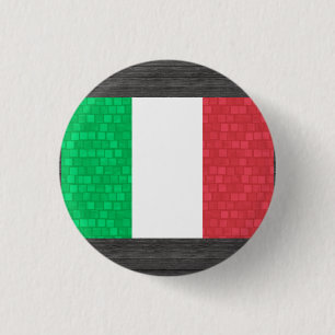 Moderne Muster-Italiener-Flagge Button