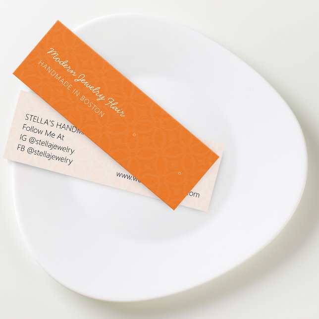 Moderne Muster Orange Stöpsel-Ohrstecker-Anzeige K (Von Creator hochgeladen)