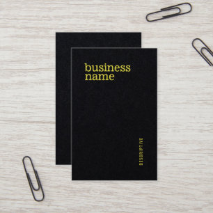 Moderne mutige berufliche Minimalistische Visitenkarte