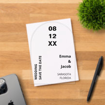 Moderne, mutige Save the Date Acryleinladung