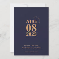 Moderne, mutige Save the Date Hochzeitseinladung