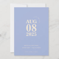 Moderne, mutige Save the Date Hochzeitseinladung
