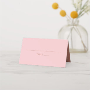 Moderne, mutige Typografie Terracotta und rosa Hoc Platzkarte