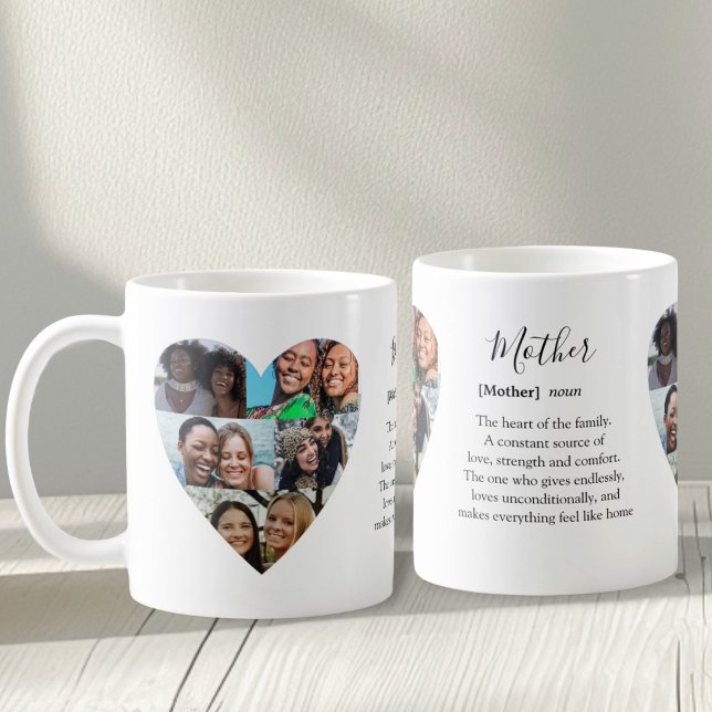 Moderne Mutter Definition & Herz Fotos Kaffeetasse (Von Creator hochgeladen)