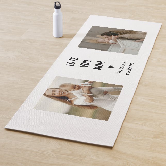 Moderne Mutter Foto Selbstfürsorge-Geschenk Yogamatte (Beispiel)