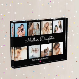 Moderne Mutter-Tochter-Kalligrafie | FotoCollage Fotoblock