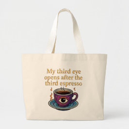 Moderne Mystik-Keeps Coffee Art Meine Third-Eye-Sa Jumbo Stoffbeutel