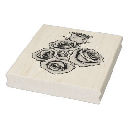 Moderne mystische Rose Hochzeit Gummistempel