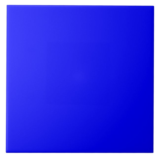 Moderne nächtliche Sky Solid Blue Keramik Tile Fliese (Vorderseite)