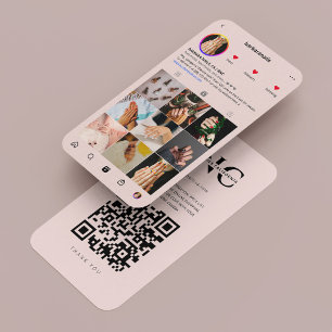 Moderne Nail Tech Lash Stylist Pink Business Card Telefonnummerkarte