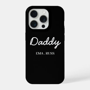 Moderne Namen der Kinder für den Vater zum Vaterta iPhone 15 Pro Hülle