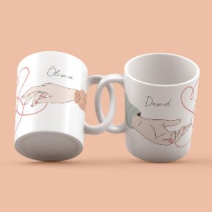 Moderne Names Liebe Illustration Tasse