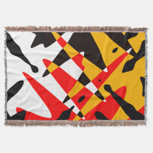 Moderne Native Art Blanket 4 Nations Throw Blankes Decke