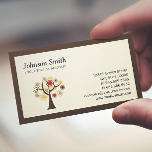 Moderne Natur - Baum des Lebens Visitenkarte