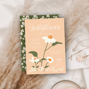 Moderne Natur Themenjunge Wildblume in Bloom Einladung