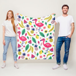 Moderne Naturgrafik Fleecedecke