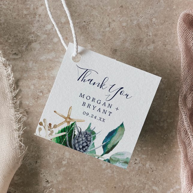 Moderne Nautik | Grün Vielen Dank Geschenkanhänger (Von Creator hochgeladen)