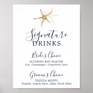 Moderne Nautik   Signature Drinks signature Starfi Poster