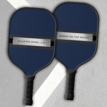 Moderne Navy Blue monogrammierte Anwalt-Pickleball
