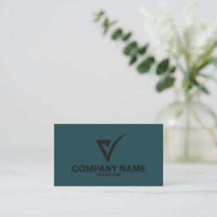 Moderne Navy Blue professionelle QR-Code Visitenka Visitenkarte