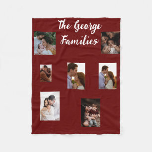 Moderne Navy-Foto-Wohngestaltung Fleecedecke