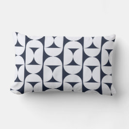 Moderne Navy-Geometrie-Lendenkissen Lendenkissen