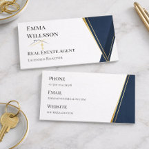 Moderne Navy-Gold-Luxus-Makler-Branding