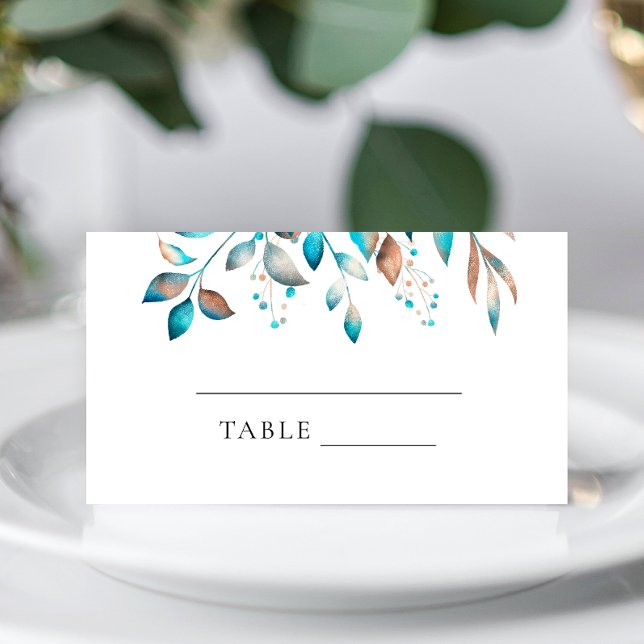Moderne Navy Rustikale Hochzeit Platzkarte (Von Creator hochgeladen)