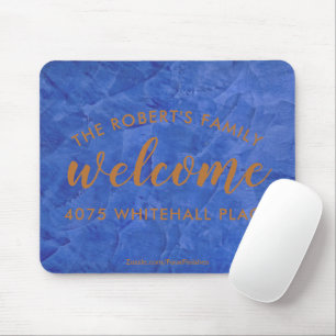 Moderne Navy- und Kupfer-Personalisierte Name Mousepad