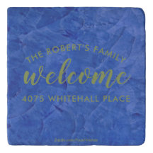 Moderne Navy- und Sage-Personalized Name