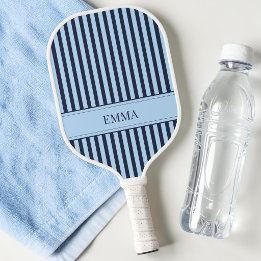 Moderne Navyblaue Gestreifte Süße Vornehme Einfach Pickleball Schläger